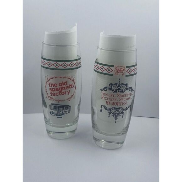 The Old Spaghetti Factory Restaurant Glassware Set 2 - Picture 1 of 7